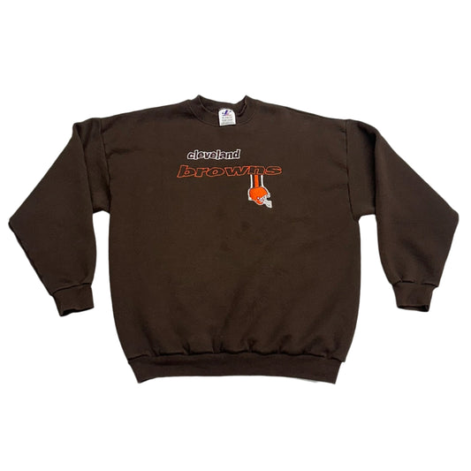 Cleveland Browns, 1999 Logo Atheltic Embroidered Crewneck Sweatshirt, Size: XL