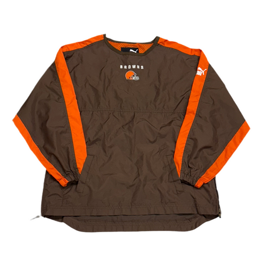 Cleveland Browns, Vintage 2000s Puma Windbreaker, Size: Medium