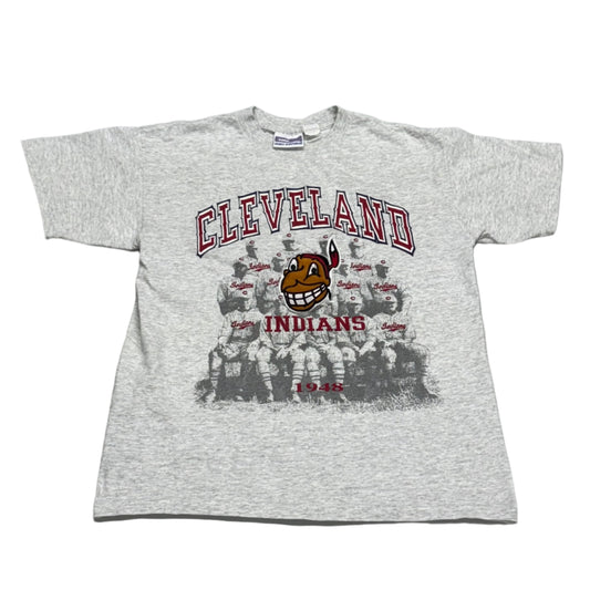 Cleveland Indians, Vintage 1990s T-shirt, Size: Medium