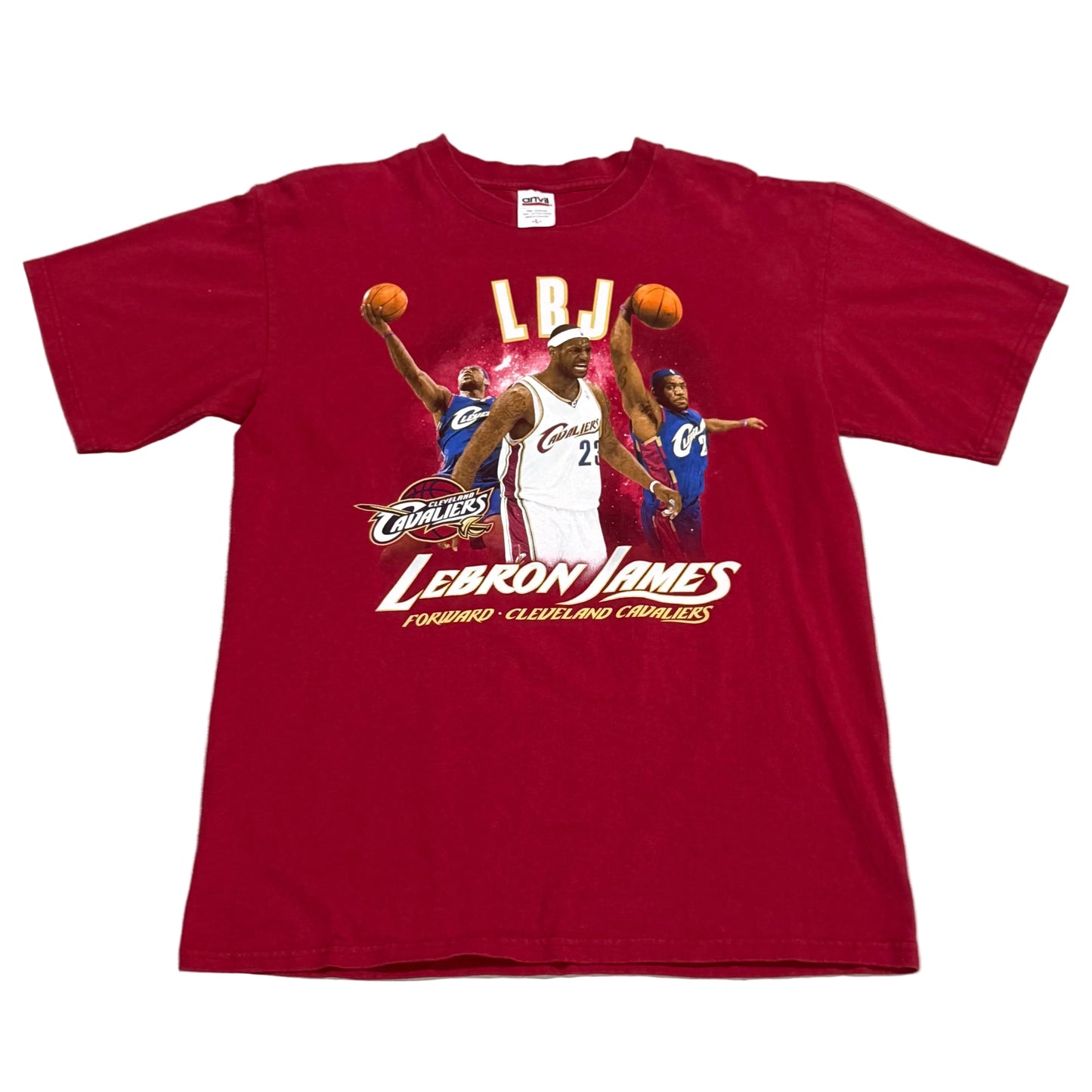 Cleveland Cavaliers, Vintage 2000s Lebron James T-shirt, Size: Large
