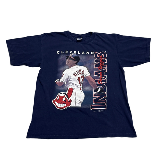 Cleveland Indians, Vintage 1999 Omar Vizquel T-shirt, Size: Large