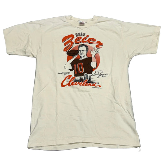 Cleveland Browns, Vintage 1995 Eric Zeier T-Shirt, Size: Large