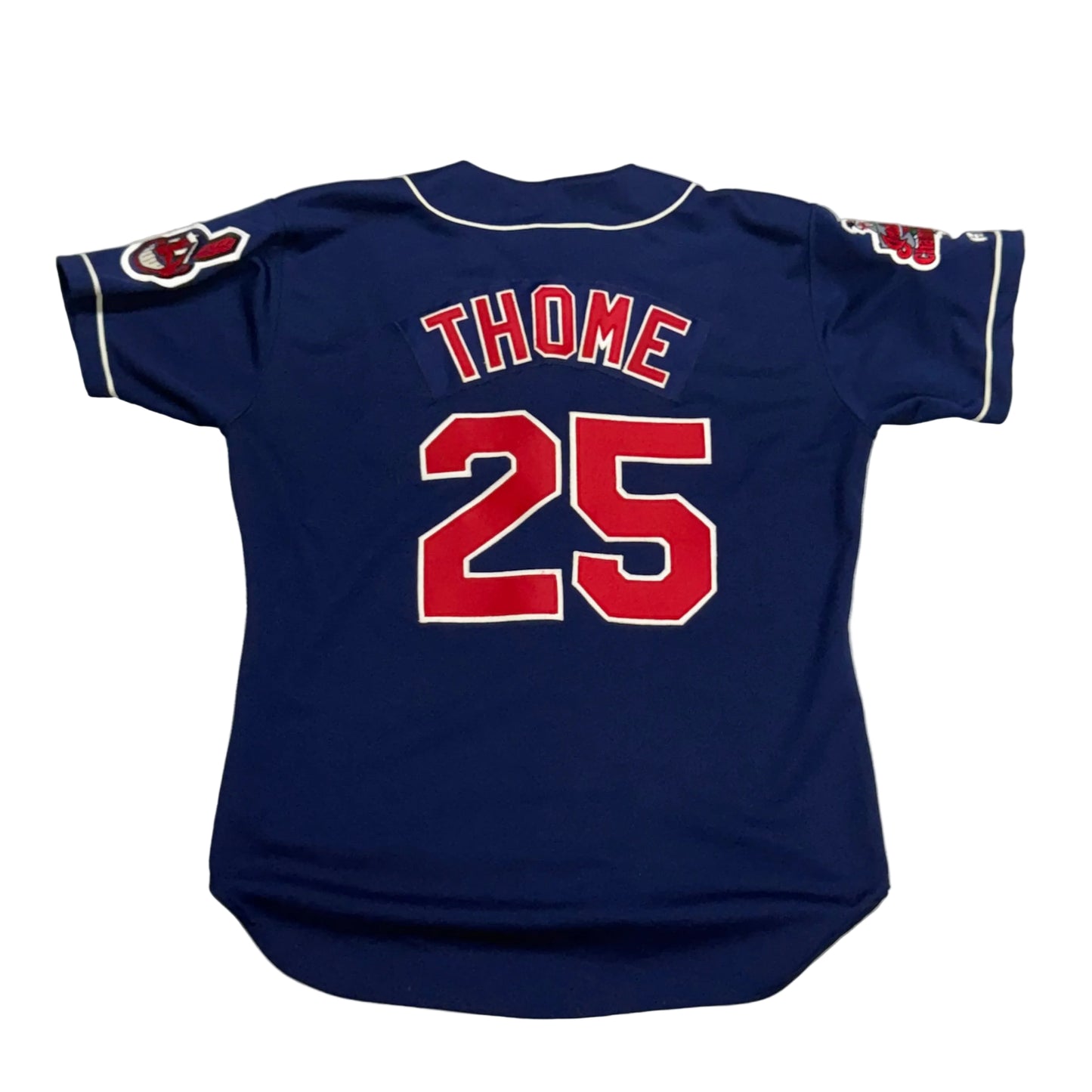 Cleveland Indians, Vintage 1990s Jim Thome Russell Athletic Jersey, Size: 48