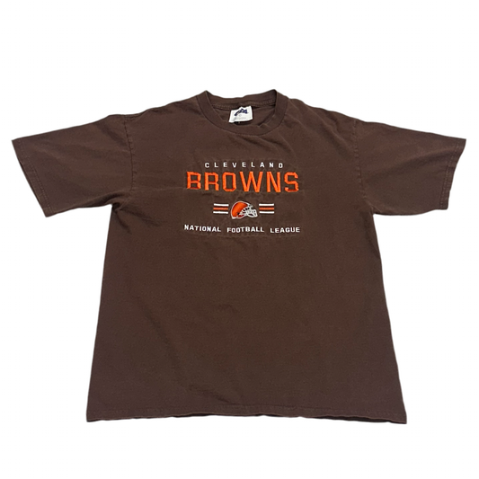 Cleveland Browns, 2000s CSA Embroidered T-shirt, Size: Large