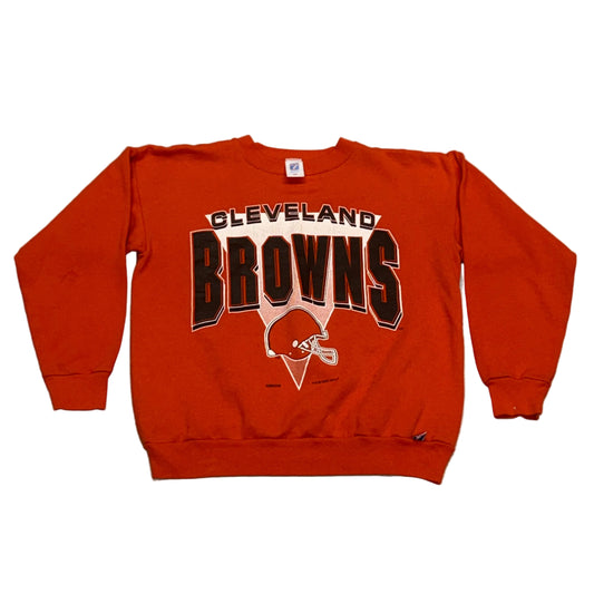 Cleveland Browns, Vintage 1993 Logo 7 Crewneck Sweatshirt, Size: Large