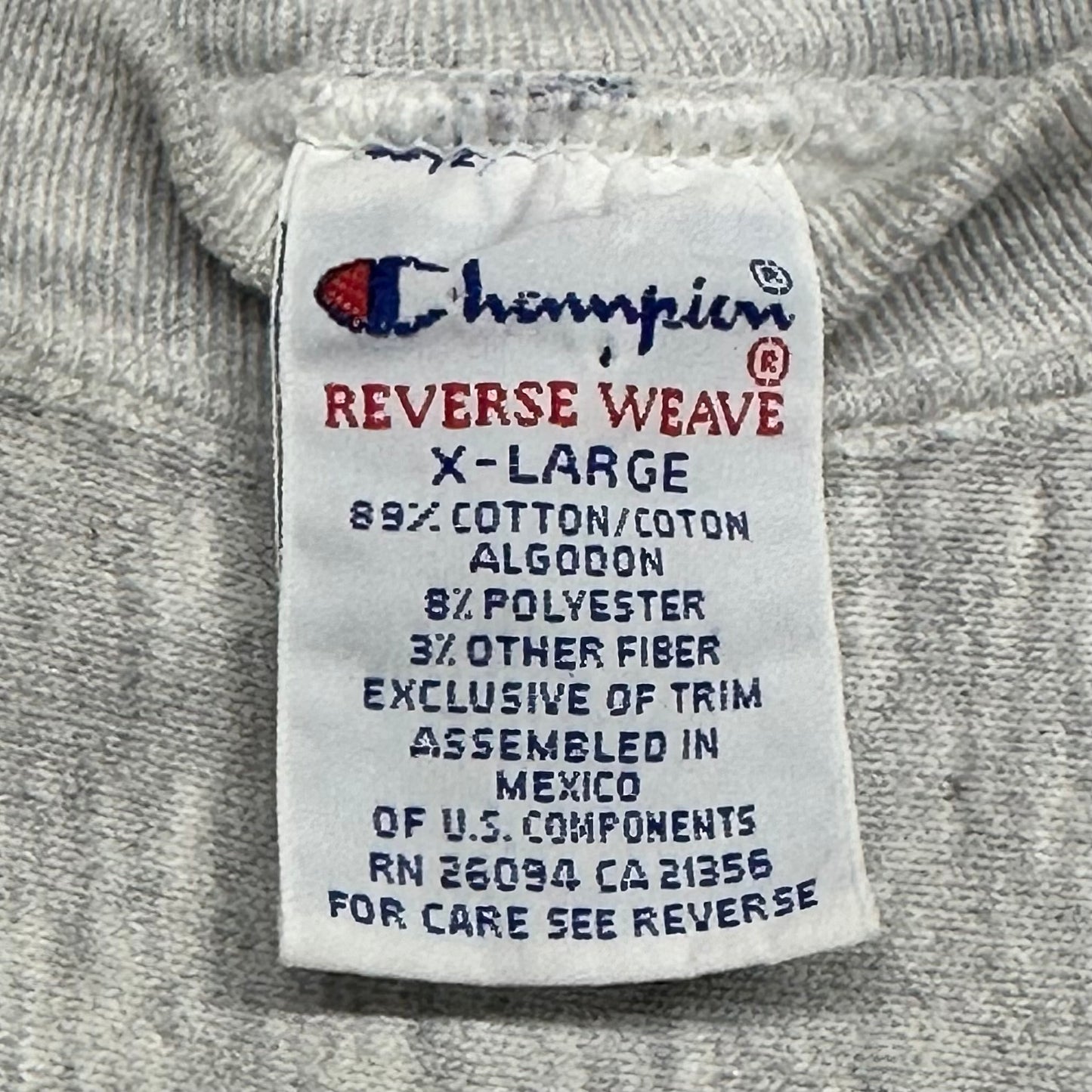 Cleveland Indians, 1994 Champion Reverse Weave Sweatshirt, Size: XL