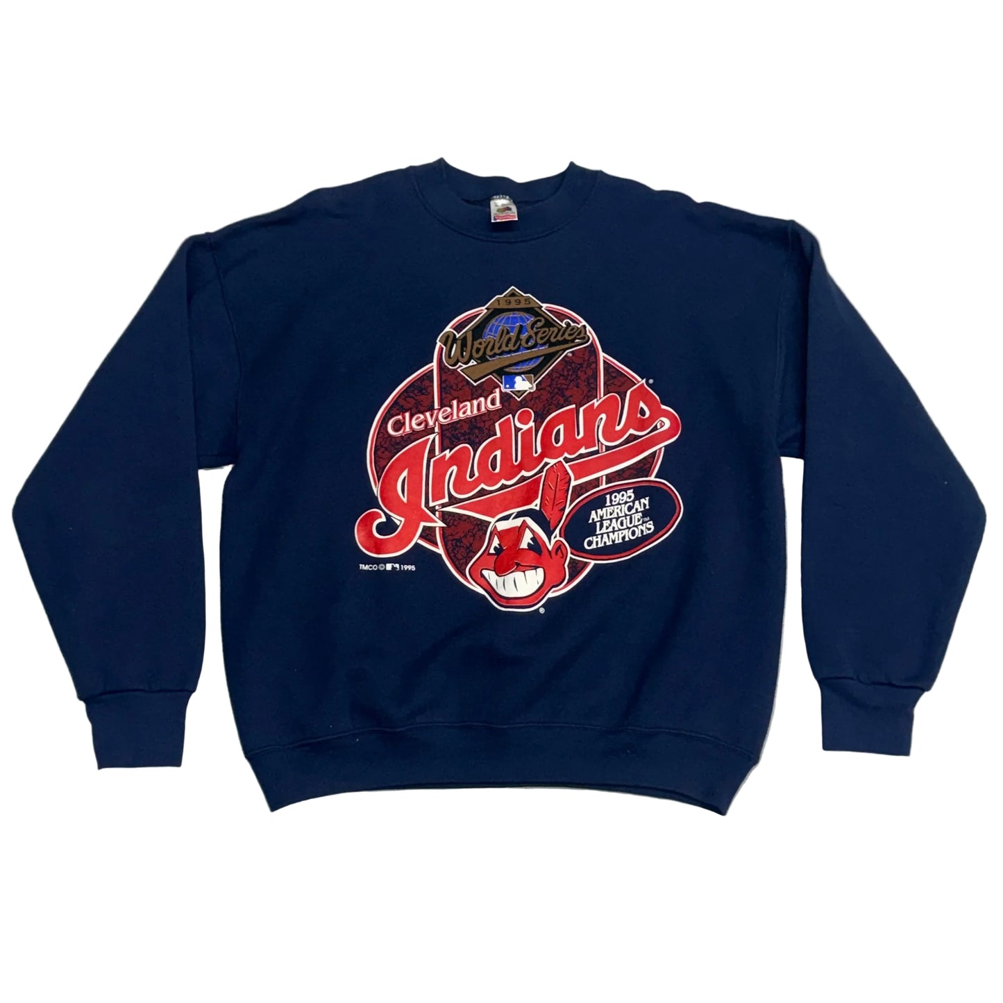 Cleveland Indians, Vintage 1995 AL Champions Sweatshirt, Size: XL