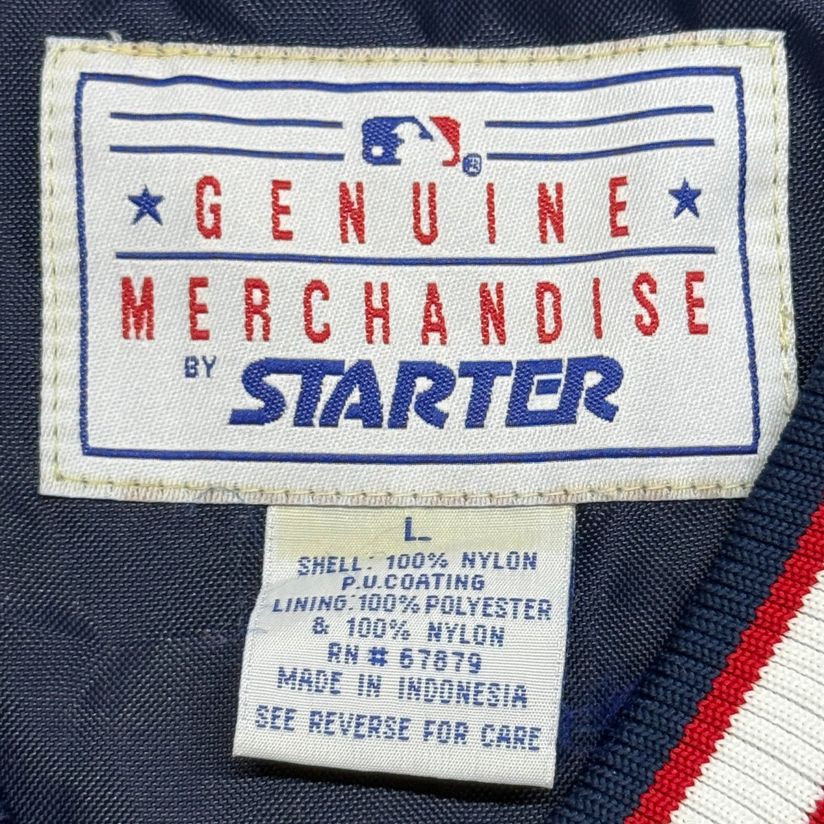 Cleveland Indians, Vintage 1990s Starter Pullover Windbreaker Jacket, Size: Large