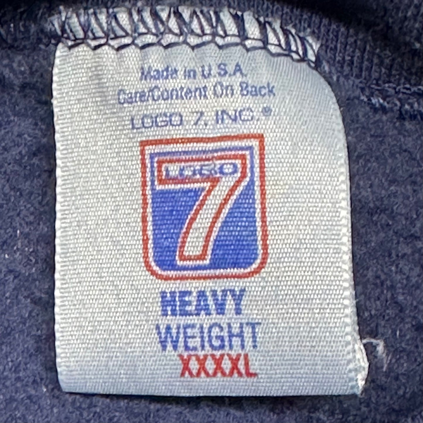 Cleveland Indians, 1990s Logo 7 Embroidered Sweatshirt, Size: XXXXL