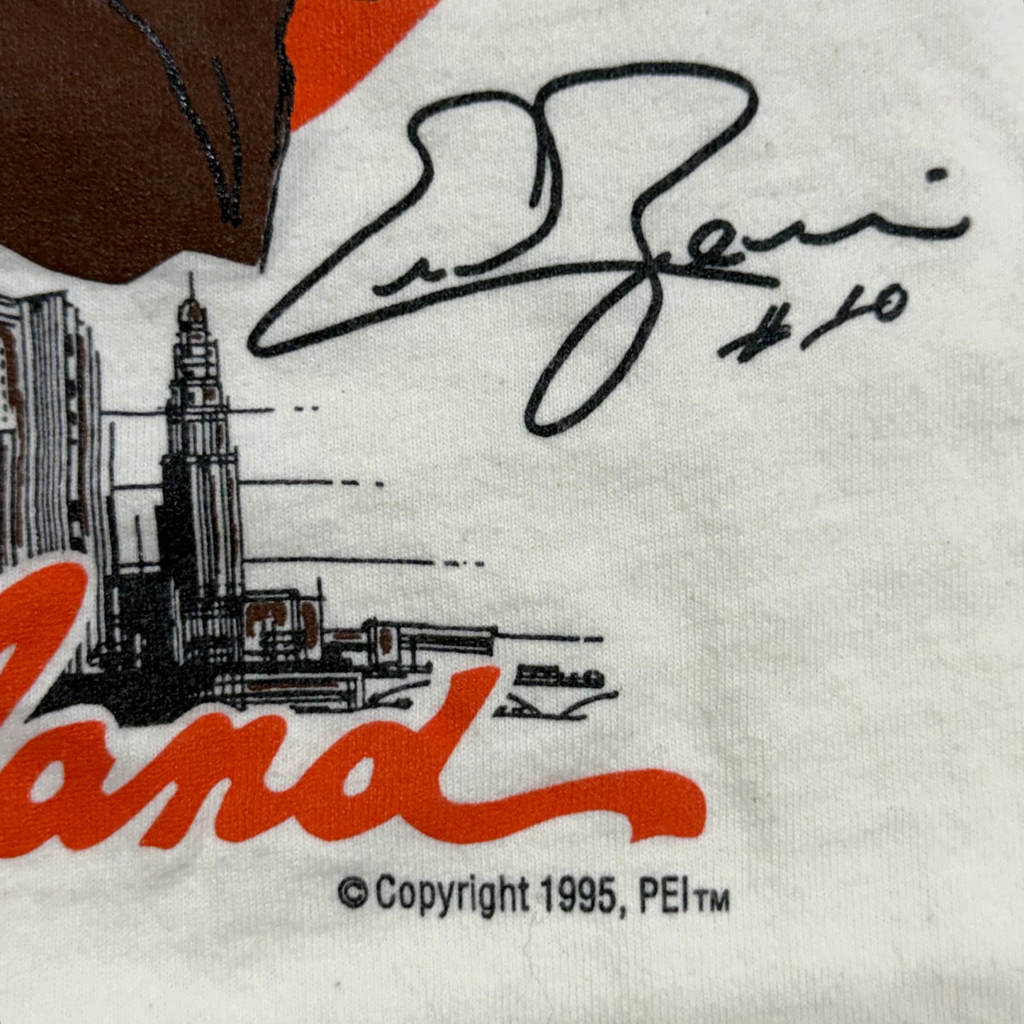 Cleveland Browns, Vintage 1995 Eric Zeier T-Shirt, Size: Large
