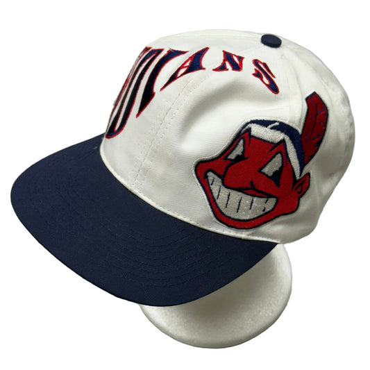 Cleveland Indians, Vintage 1990s Snapback Hat, Size: One Fits Most