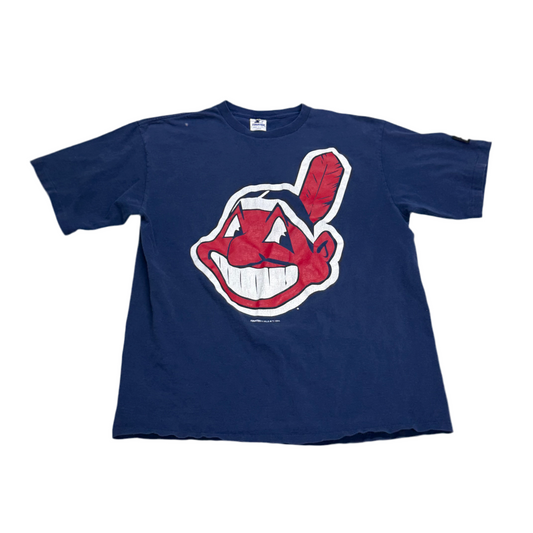 Cleveland Indians, Vintage 1990s Starter T-shirt, Size: Large