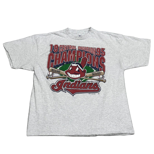 Cleveland Indians, 1995 Division Champions T-shirt, Size: XXL