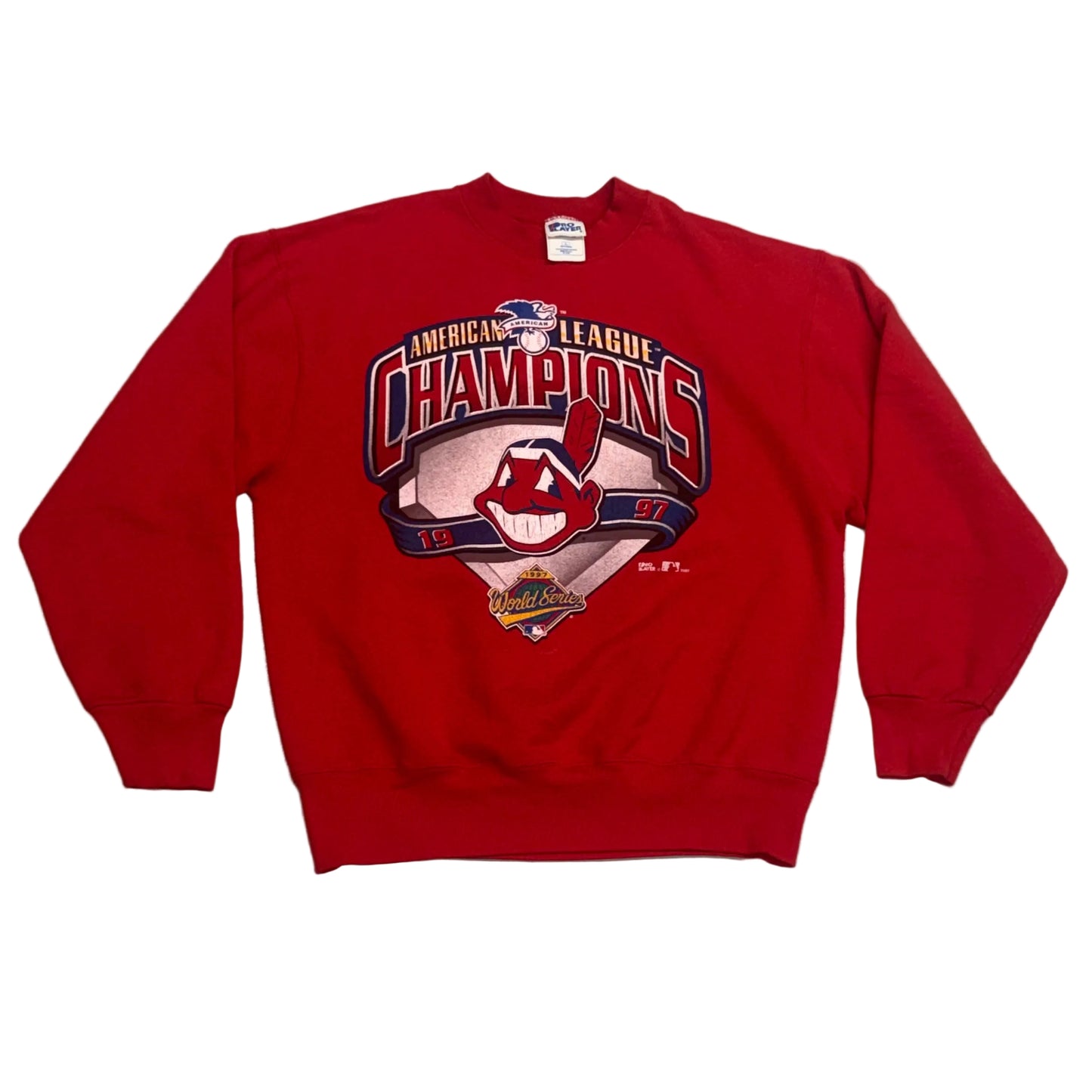Cleveland Indians, 1997 AL Champions Crewneck Sweatshirt, Size: Large