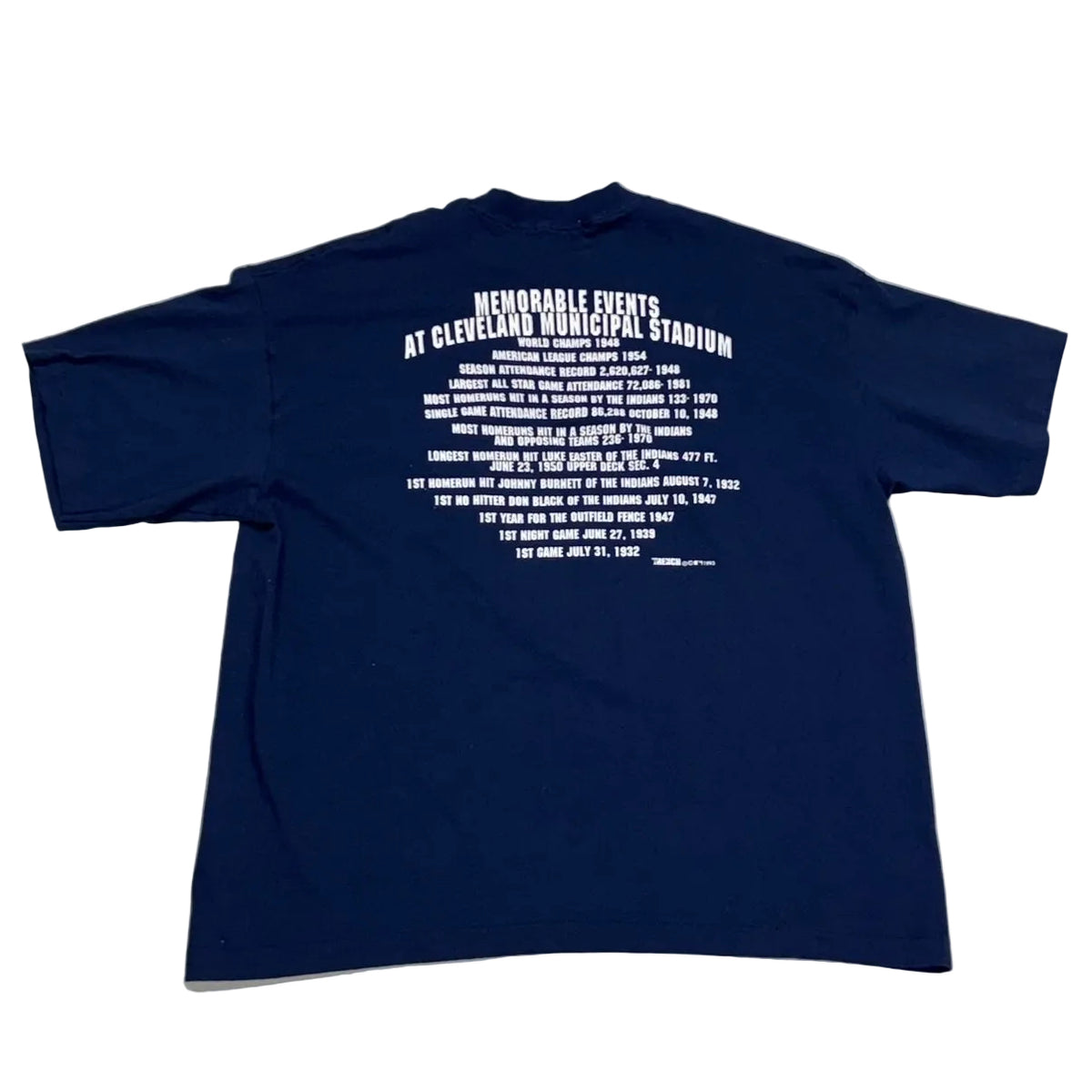 Cleveland Indians, Vintage 1993 “The Last Stand” T-shirt, Size: XXL