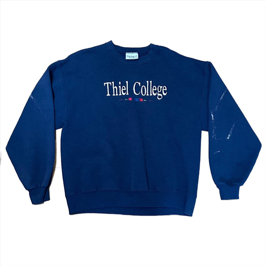 Thiel College, 1990s Crewneck Sweatshirt, Size: Large